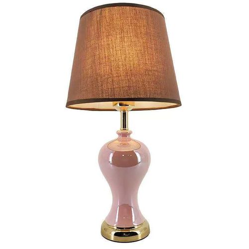 Modern LED Bedside Night Light – Peach | Decorative Bedroom Table Lamp