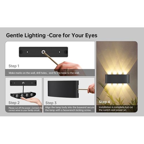 8W Up and Down LED Wall Light