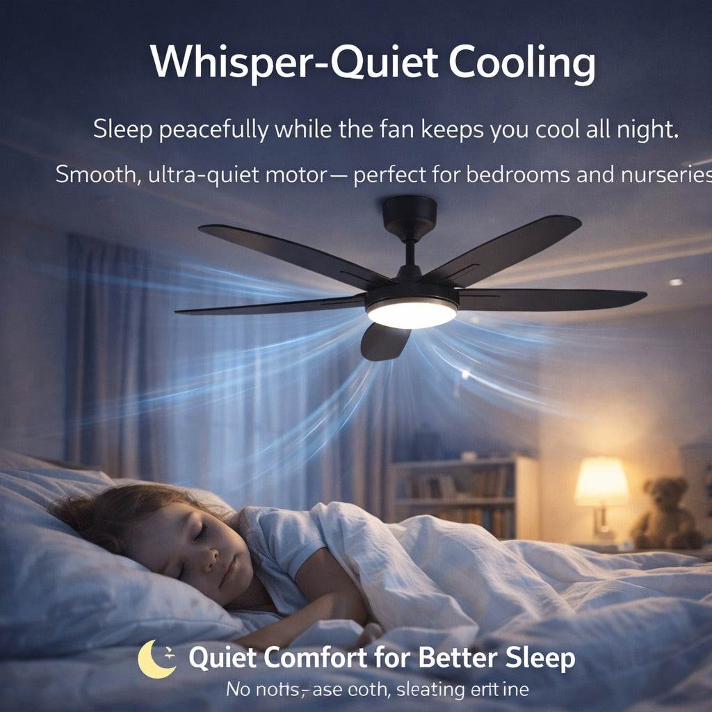 Summer Wind 5-Blade Ceiling Fan with LED Light 52 inches