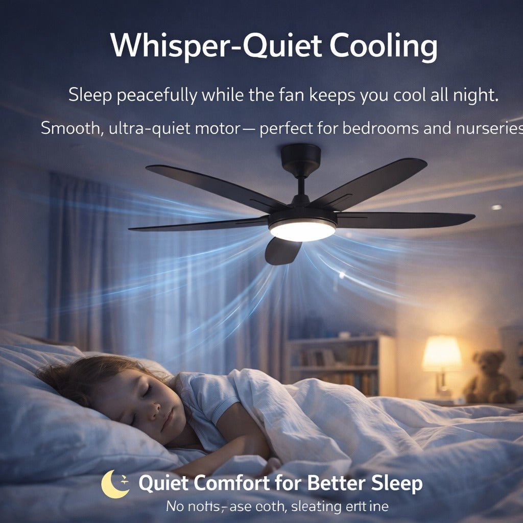 Summer Wind 5-Blade Ceiling Fan with LED Light 54 inches - Bumble Shop