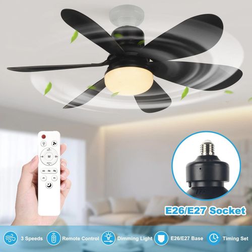 Portable LED Ceiling Fan with Light - Bumble Shop