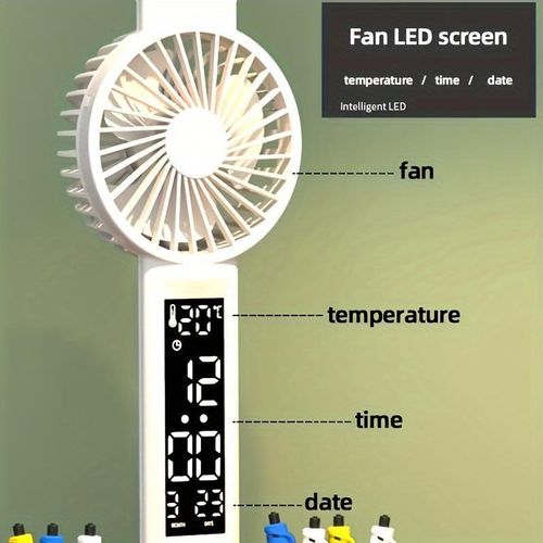 Rechargeable LED Desk Lamp with USB Fan - Bumble Shop